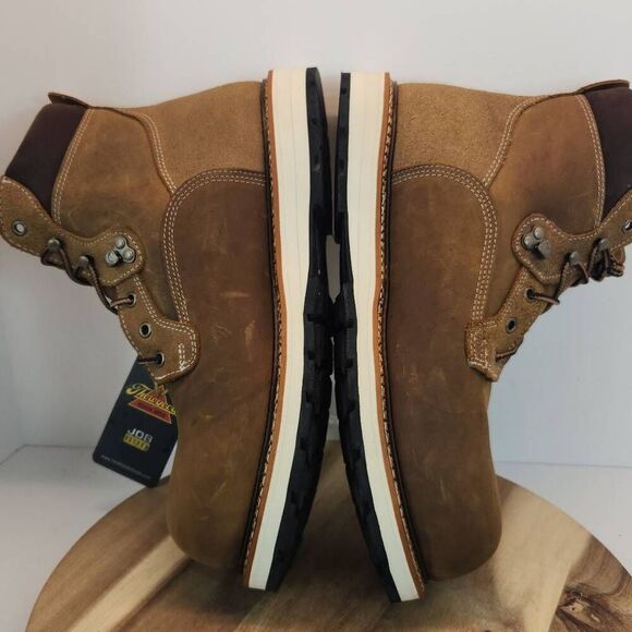 Thorogood Iron River Series Waterproof Safety Toe 6” Crazy Horse Wedge Mens Size - Picture 8 of 11